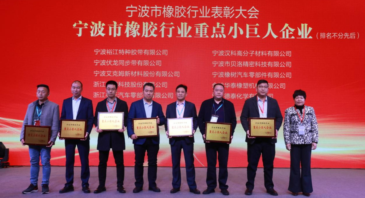 喜报 - 贝洛荣获&ldquo;宁波市橡胶行业优秀企业家&rdquo;、&ldquo;宁波市橡胶行业诚信企业&rdquo;、&ldquo;宁波市橡胶行业重点小巨人企业&rdquo;奖项！